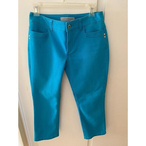 Chico's Platinum Light Blue Denim Ankle Jeans, XS - Picture 2 of 11